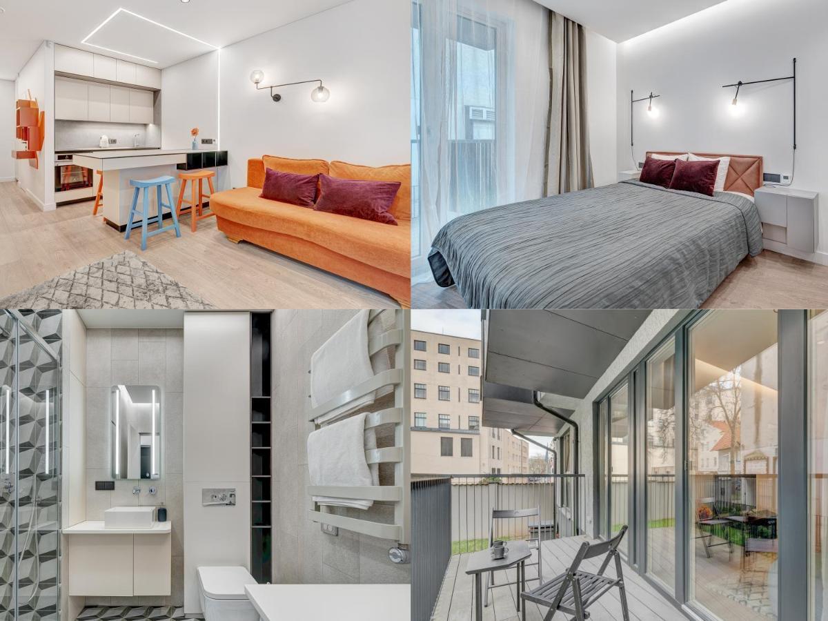 Happy Inn G, Self Check-In, Terrace, Underground Parking Вилнюс Екстериор снимка